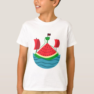 スイカのフルーツボート Tシャツ
