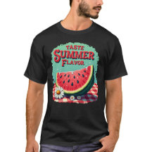 スイカのフレーバーTシャツ 夏を味わう