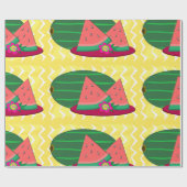 スイカのプレート包装紙 ラッピングペーパー (フラット)