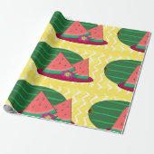スイカのプレート包装紙 ラッピングペーパー (アンロールド)