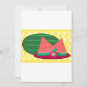 スイカのプレート招待状 招待状 (正面)