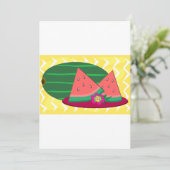 スイカのプレート招待状 招待状 (スタンド正面)