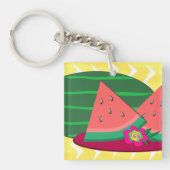 スイカのプレート キーホルダー (正面)