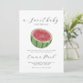 スイカのベイビーシャワー招待状 招待状 (スタンド正面)