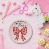 スイカのリボン夏 ペーパープレート (パーティー)