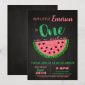 スイカのワンフェス 招待状 グリッター (正面/裏面)