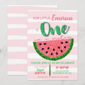 スイカのワンフェス 招待状 グリッター (正面/裏面)