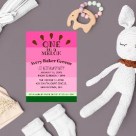 スイカのワンマイル誕生日 招待状