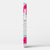 スイカの三角形：レトロな夏のテクスチャ。 Case-Mate iPhoneケース (裏面 / 左)