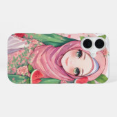 スイカの乙女 – かわいいアニメiPhone 15ケース iPhone 16ケース (裏面横)