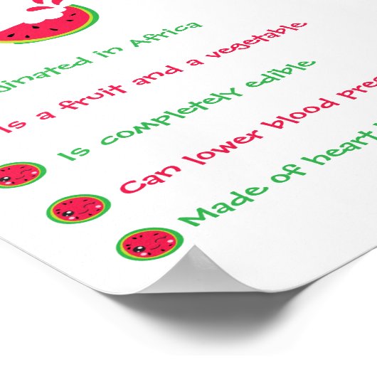 スイカの事実 ポスター (角)