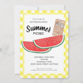 スイカの会社 夏のピクニック 招待状 (正面)
