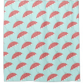 スイカの傘パターン シャワーカーテン (正面)