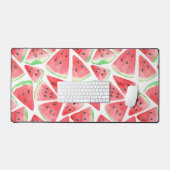 スイカの切り絵柄包み紙 デスクマット (キーボード&マウス)