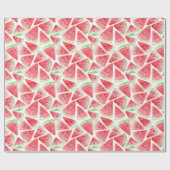 スイカの切り絵柄包み紙 ラッピングペーパー (フラット)