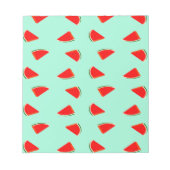 スイカの切り身の緑 ノートパッド (正面)