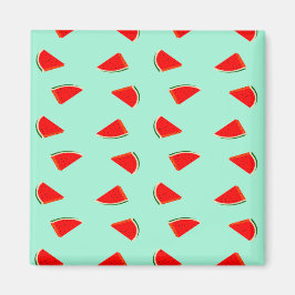 スイカの切り身の緑 マグネット