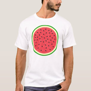 スイカの切れの夏のフルーツ Tシャツ