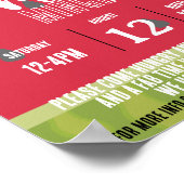 スイカの夏の混ぜパーティー ポスター (角)