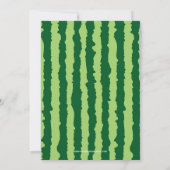 スイカの夏の誕生日パーティー 招待状 (裏面)