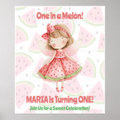 スイカの妖精の誕生日ポスター|One in a Melon Birthday Poster ポスター (正面)
