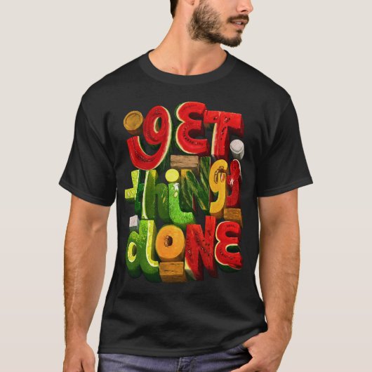 スイカの実おもしろいを仕上げる Tシャツ (正面)