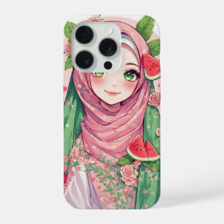 スイカの少女 ‐ フラワーiPhone 15ケース iPhone 15 Proケース