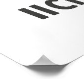 スイカの形タイ語のスクリプトワードアート ポスター (角)