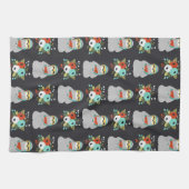 スイカの怠惰パターン キッチンタオル (横)