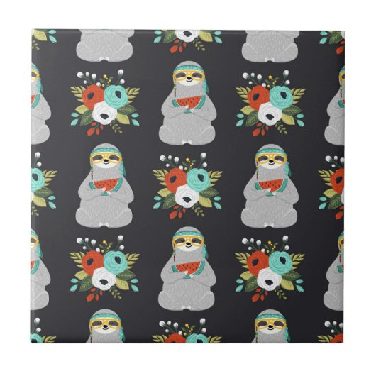 スイカの怠惰パターン タイル (正面)