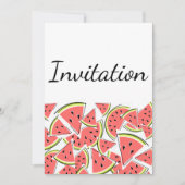 スイカの招待状 縦 招待状 (正面)