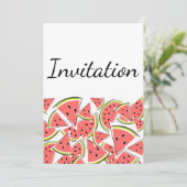 スイカの招待状 縦 招待状 (スタンド正面)