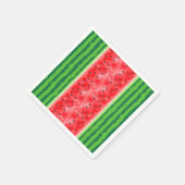 スイカの新鮮な夏の果物 スタンダードカクテルナプキン (角)