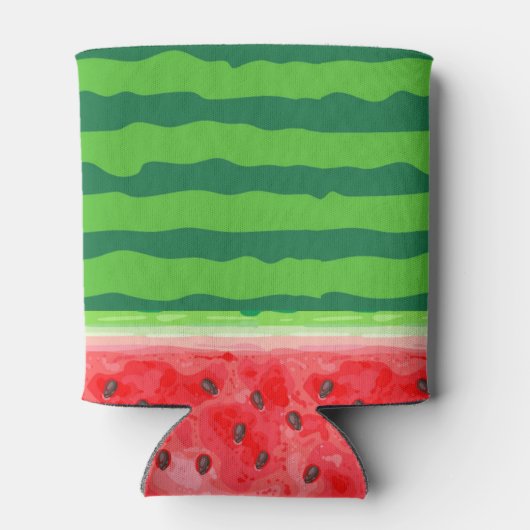 スイカの新鮮な夏の果物 缶クーラー (裏面)