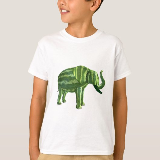 スイカの日の象 Tシャツ (正面)