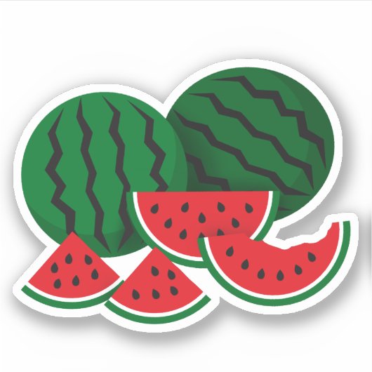 スイカの日 シール (正面)