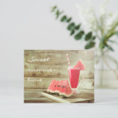 スイカの時間 – 夏はがき ポストカード (スタンド正面)