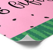 スイカの本とギフトのサイン ポスター (角)