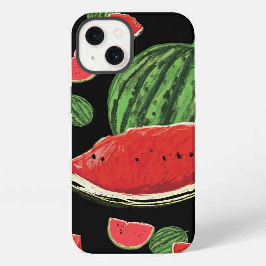 スイカの模様 iPhoneケース (裏面)