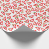 スイカの水の色パターン。こんにちは夏! ラッピングペーパー (角)