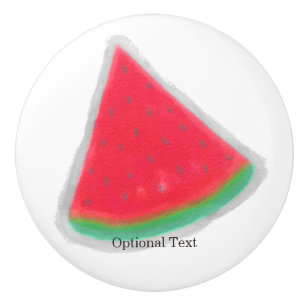 スイカの水彩フルーツのスライスカスタム セラミックノブ