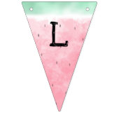 スイカの水彩画 バンティングフラッグ (第3の旗)