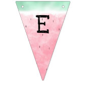 スイカの水彩画 バンティングフラッグ (第2の旗)