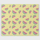 スイカの水彩画 ラッピングペーパー (フラット)