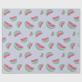 スイカの水彩画 ラッピングペーパー (フラット)