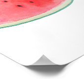 スイカの水彩 ポスター (角)