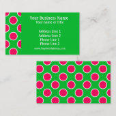 スイカの水玉模様 名刺 (正面/裏面)