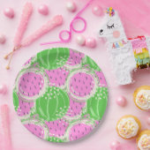 スイカの水疱 – 夏の背景のスライス ペーパープレート (パーティー)