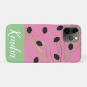 スイカの種 ゴールド スワール イラスト 夏 Case-Mate iPhoneケース (裏面(横))