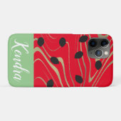 スイカの種 ゴールド スワール イラスト 夏 Case-Mate iPhoneケース (裏面(横))